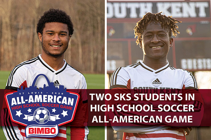 Two South Kent School Students in High School Soccer All-American Game